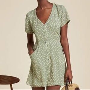 Reformation Dalia Dress in Sea Green (S)